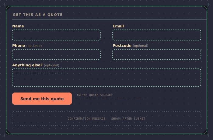Quote form